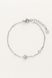 My jewellery armband tubes strass zilver