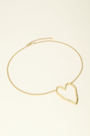 My Jewellery ketting | met groot open hart goud