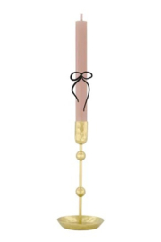 Zusss metalen kandelaar goud 20 cm