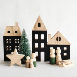 SPJ kerst | houten sleetje