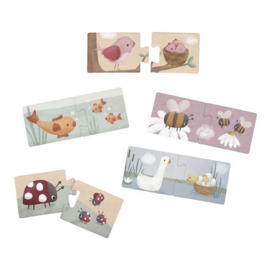 Little Dutch Duo puzzel | flowers en butterfies