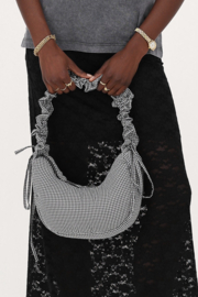 My Jewellery Geruite crossbody tas met ruffle strap