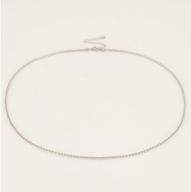 my jewellery equal | ketting schuine schakel zilver