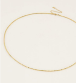 my jewellery equal | ketting schuine schakel goud