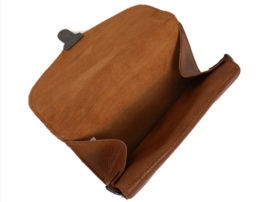 Bear Design Clutch/enveloptasje 'Pascalle' cognac