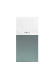 Zusss servetten smile grijsblauw/wit