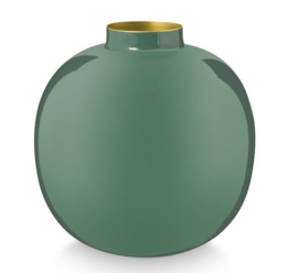 Pip studio metalen vaas | donkergroen 23cm