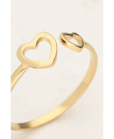 My jewellery Moeder & dochter hartjes ringen set