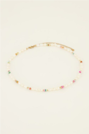 my jewellery ketting | parels & multi kleur kralen goud
