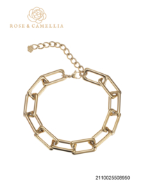 rose en camellia armband chunky rechthoek