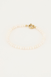 My Jewellery Zoetwaterparel kralen armband met slotje