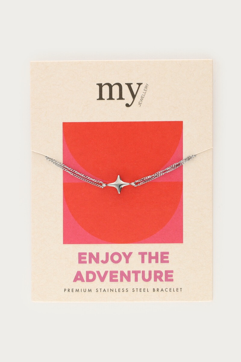 My Jewellery special armband "enjoy the adventure" zilver