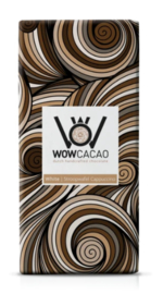 WOW cacao chocolade reep | stroopwafel cappuccino white