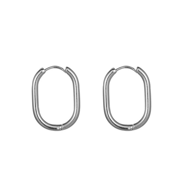 Go Dutch Label oorbellen hoop zilver