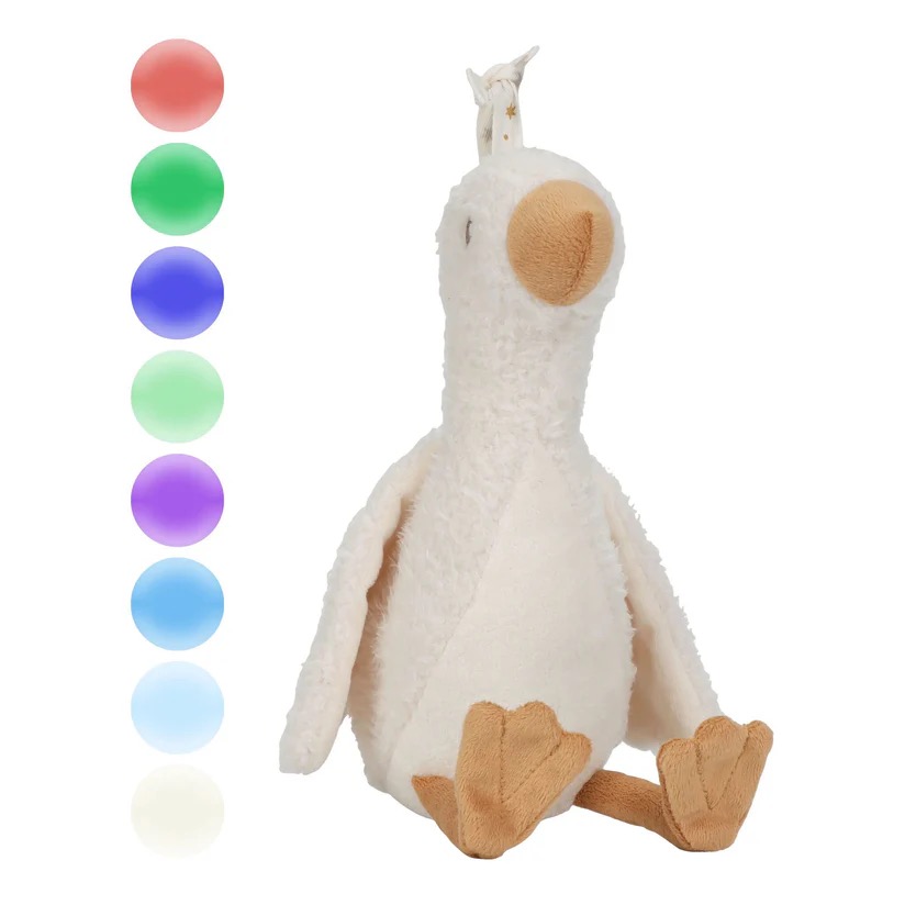 Little Dutch Knuffelgans Licht & Geluid  Little Goose wit