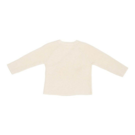 Little Dutch gebreid vest overslag | soft white