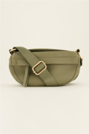 My jewellery tas crossbody donkergroen met extra vak