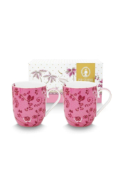 Pip Studio Mok Groot Jolie Bloemen Roze