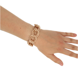 Camps & Camps armband double gourmet schakels koper