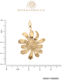 rose en camellia bedel bloem