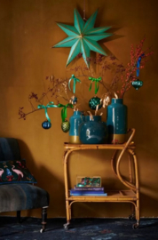 Pip studio Ornament glass dark green 12.5cm