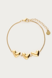 My Jewellery Bold armband met drie hartjes