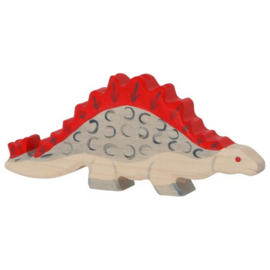 Holztiger Stegosaurus dinosaurus