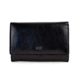 Bear Design kleine portemonnee 'Flappie' zwart