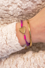 MyJewellery Sunrocks touw armbandje hartje