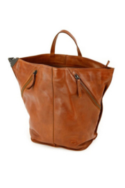 Bear design vouwugzakje 'Lisa' cognac