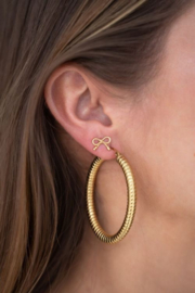 My Jewellery oorbellen | minimalistische strikjes studs zilver