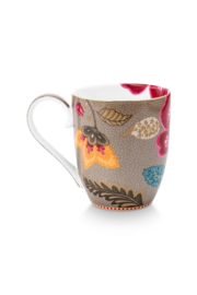 Pip Studio Mok XL-Blooming Tales Fantasy Khaki 450ml