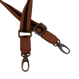 Bear  Design Bag strap micky cognac zwart cognac