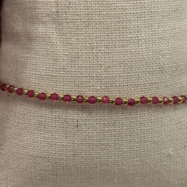 My jewellery stretch armband met kralen goud