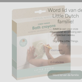Little Dutch Badkrijtjes - Meerkleurig - Forest Friends