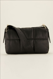 my jewellery tas | gewatteerde crossbody tas zwart