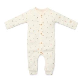 Little Dutch Eendelige pyjama - Wit - Forest Friends - Forest Treasures