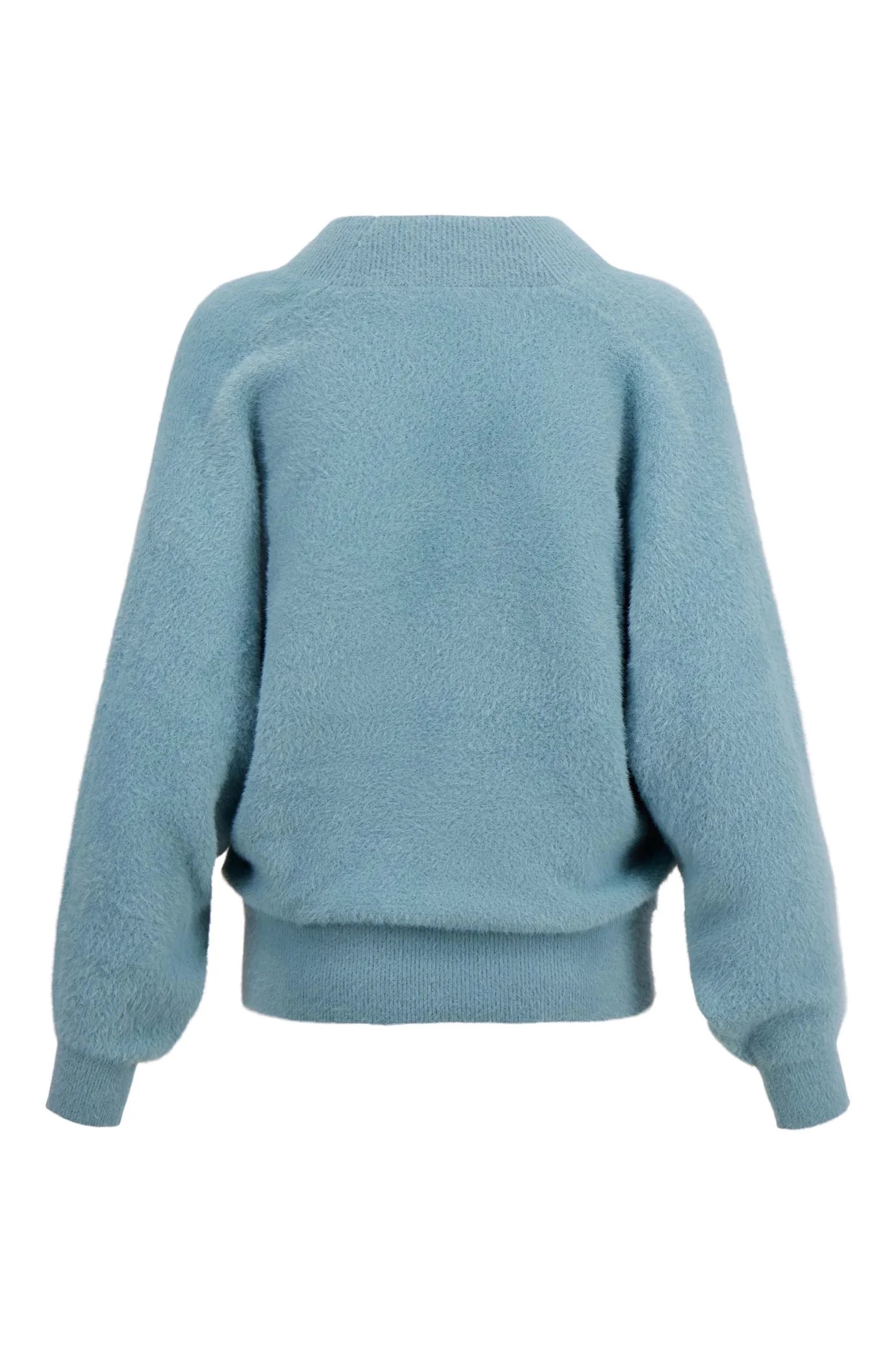 zusss wikkel trui in fluffy garen grey blue