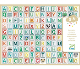 Djeco stickers | puffy stickers alfabet