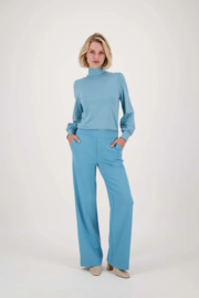zusss broek met elastaan grijsblauw