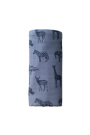 snoozebaby hydrofiele doek | safari grey 80x80 cm