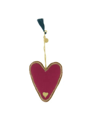 zusss kerst hanger hartje donkerrood
