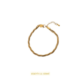 Go Dutch Label armband Flat Link Bracelet goud