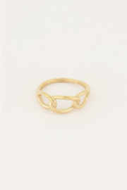 my jewellery ring | grote ovalen schakels goud