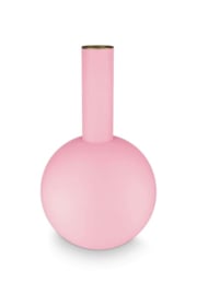 Pip Studio Metalen Vaas Groot Mat Licht Roze 42cm