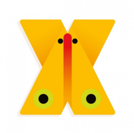 Djeco letter | X grafische dieren