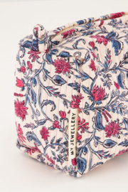 My Jewellery lichtroze toilettas set met bloemen print