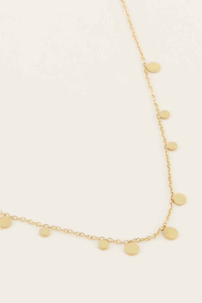 My jewellery ketting kleine rondjes goud