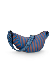 Pip Studio Freya Half Moon Cross Body Bag Stripe Blue