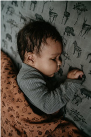snoozebaby hydrofiele doek | safari grey 80x80 cm